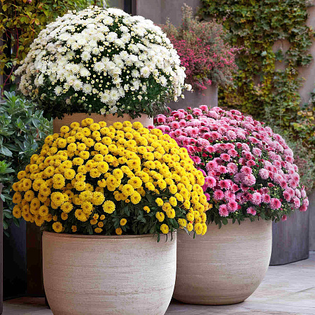 Фото Набор хризантем мультифлора