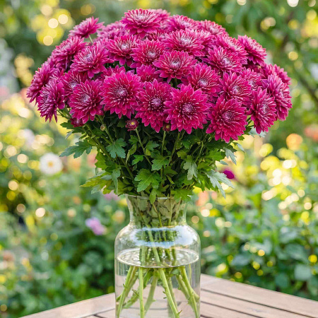 Фото Хризантема корейская Малиновый закат