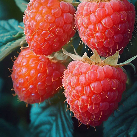 Фото Малина ремонтантная Янтарная Садко